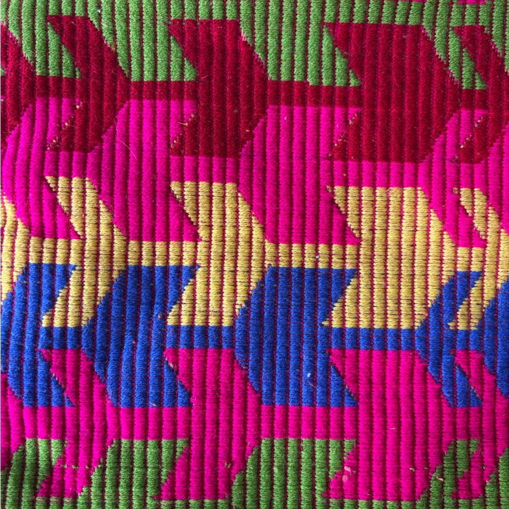NWOT Judith March Vibrant Geometric Make-Up Bag / Fiesta Clutch - Picture 4 of 10